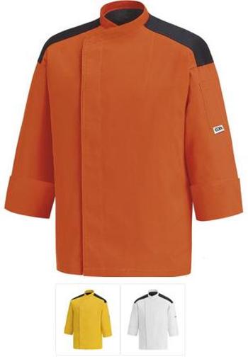 EGOCHEF Kuchársky rondon EGOchef - farebný s výložkou - rôzne farby Oranžová,4XL