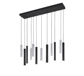LED závesné osvetlenie Cinque Civeto čierna 373511232