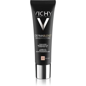 Vichy Dermablend 3D Correction vyhladzujúci korekčný make-up SPF 25 odtieň 30 Beige 30 ml