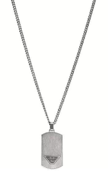 Emporio Armani Oceľový náhrdelník pre mužov Eagle Logo EGS3125040