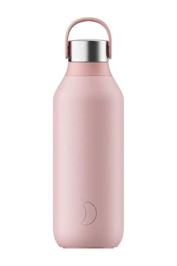 Termo fľaša Chillys Series 2, 500 ml ružová farba