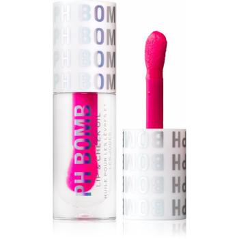 Makeup Revolution PH Bomb Lip & Cheek Oil samozafarbujúci pH balzam na pery a líca odtieň Universal 4.5 ml