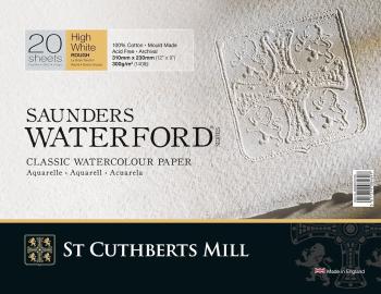St Cuthberts Mill Saunders Waterford Rough Skicár 31 x 23 cm 300 g High White
