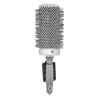 Olivia Garden Expert Blowout Speed Round Brush Wavy Bristles White & Grey 65 mm kefa na vlasy