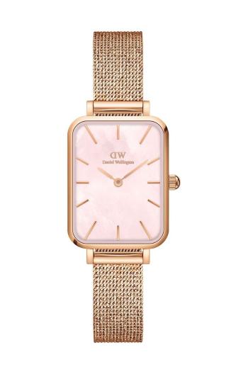 Hodinky Daniel Wellington Quadro 20x26 dámske, ružová farba