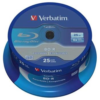 Verbatim BD-R, Single Layer 25GB, spindle, 43837, 6x, 25-pack