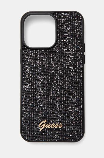 Puzdro na mobil Guess iPhone 14 Pro Max 6.7 čierna farba, GUHCP14XPMSDGSK