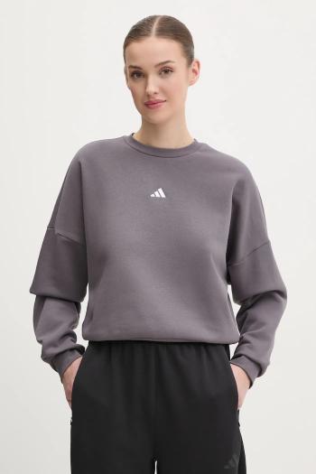 Mikina adidas Essentials dámska, fialová farba, jednofarebná, JI6067