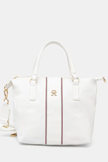 Kabelka Tommy Hilfiger béžová farba, AW0AW17204