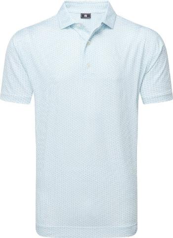 Footjoy Houndstooth Geo Lisle Mens White XL Polo košeľa
