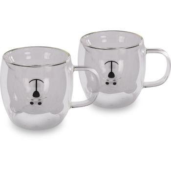 Lamart LT9125 2-dielna sada pohárov Bear Vaso, 250 ml, číra