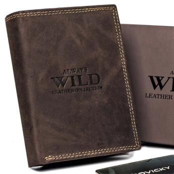 Pánska kožená peňaženka s vonkajším vreckom - Always Wild