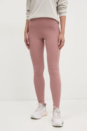 Legíny adidas ALL SZN RIB dámske, ružová farba, jednofarebné, JJ1246