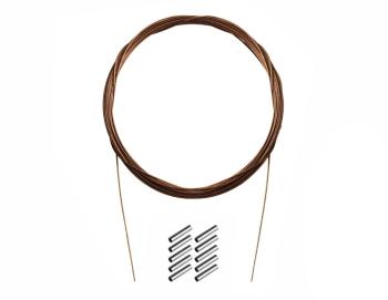 Delphin Ocelové lanko Bomb! s krimp. svorkami 7 vláken 10m,Delphin Ocelové lanko Bomb! s krimp. svorkami 7 vláken 10m