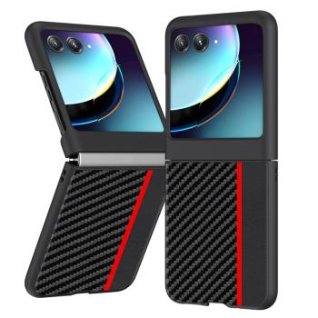 CARBON Ochranný kryt Motorola Razr 40 Ultra červený