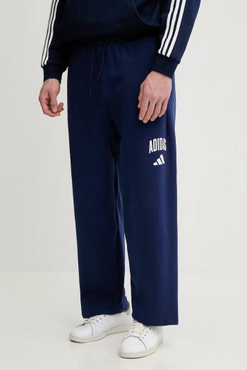 Tepláky adidas Collegiate tmavomodrá farba, s potlačou, JM9179