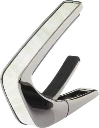 Thalia Shell Collection White Mother of Pearl-Black Chrome Kapodaster pre gitaru