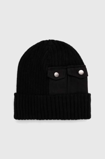 Čiapka Alpha Industries Utility Beanie 138904.03, čierna farba, z tenkej pleteniny