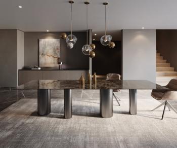 Jedálenský stôl Hrana 300x100 keramická Laminam® Emperador Extra