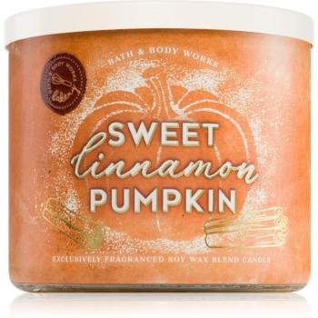 Bath & Body Works Sweet Cinnamon Pumpkin vonná sviečka 411 g