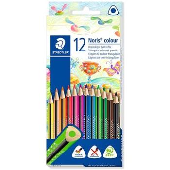 STAEDTLER „Noris Colour“ Pastelky, 12 farieb, farieb, trojuholníkový tvar (4007817037218)