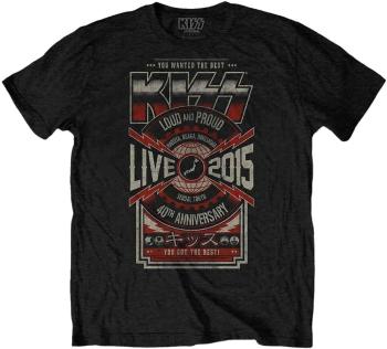 Kiss Tričko Japan Live 2015 Unisex Black L