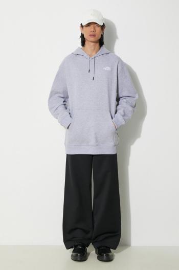 Mikina The North Face M Essential Hoodie pánska, šedá farba, s kapucňou, melanžová, NF0A7ZJ9DYX1