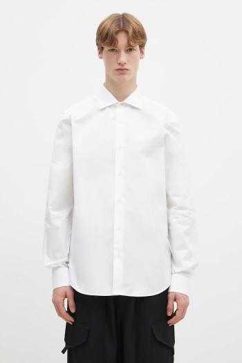 Bavlnená košeľa Paul Smith pánska, biela farba, slim, s klasickým golierom, M1R-790Y-M00050