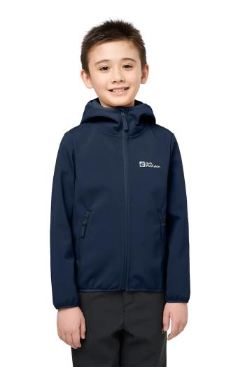 Detská bunda Jack Wolfskin FOURWINDS JACKET KIDS tmavomodrá farba, A61854