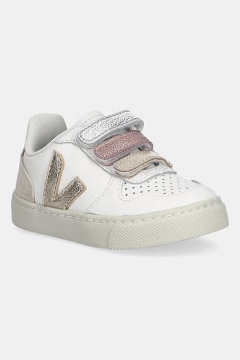 Detské kožené tenisky Veja Small V-10 biela farba, CV0520647