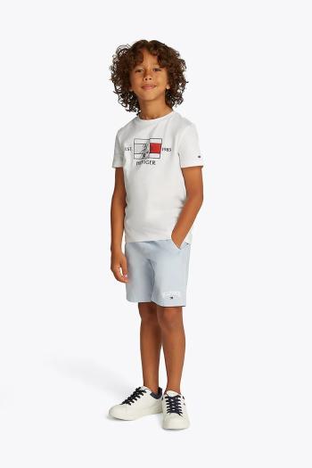 Detské tričko Tommy Hilfiger biela farba, s potlačou, KB0KB09530