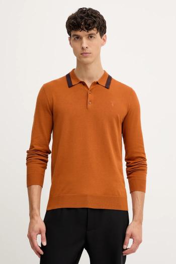 Sveter Trussardi oranžová farba, ľahký, M0198000021N