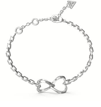 Guess Nežný oceľový náramok so srdiečkami Mon Amour JUBB04618JWRH 14,5 cm