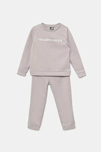 Detská tepláková súprava The North Face KID POLY SET šedá farba, NF0A89H31OA1