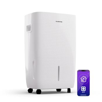 Klarstein DryFy Pro Connect Smart, Odvlhčovač vzduchu, WiFi, Kompresný, 60l/24h, 45-65m²