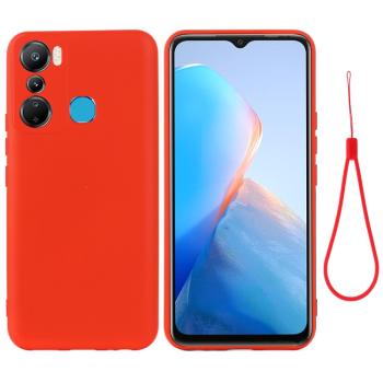 RUBBER Ochranný kryt pre Infinix Hot 20i červený