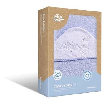 INTERBABY osuška froté králik Bebe, modrá (8435690606331)