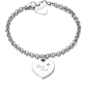 S'Agapõ Oceľový náramok Be My Always Good Luck SBM15
