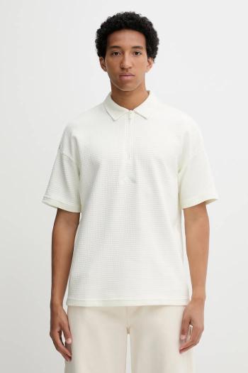 Bavlnené polo tričko adidas ALL SZN béžová farba, jednofarebné, JL6547