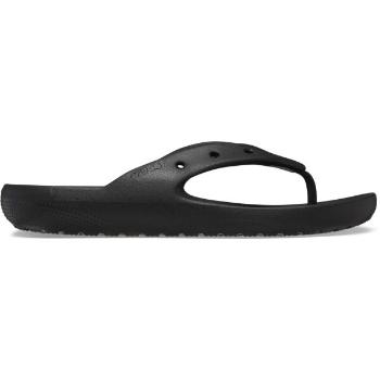 Crocs CLASSIC FLIP V2 Uniszex strandpapucs, fekete, méret 45/46