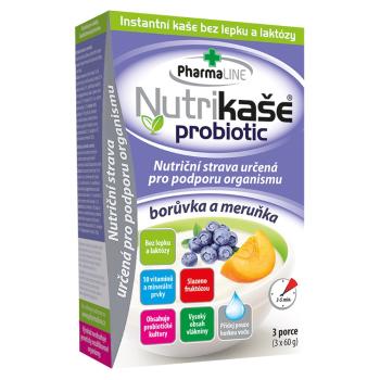 PHARMALINE Nutrikaše probiotic marhuľa a čučoriedka 3 x 60 g