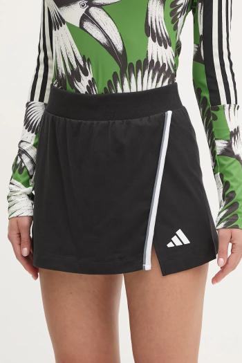 Sukňa adidas W CB Color Pop čierna farba, mini, áčkový strih, JG6213