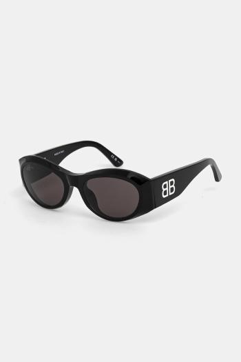 Slnečné okuliare Balenciaga dámske, čierna farba, BB0396SK