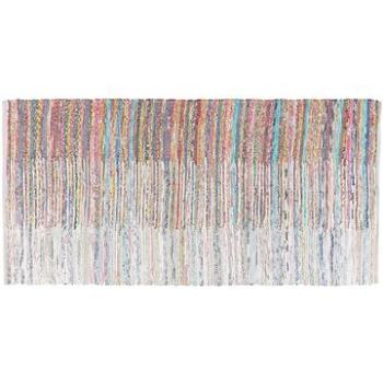 Farebný tkaný bavlnený koberec 80 × 150 cm MERSIN, 57558 (beliani_57558)