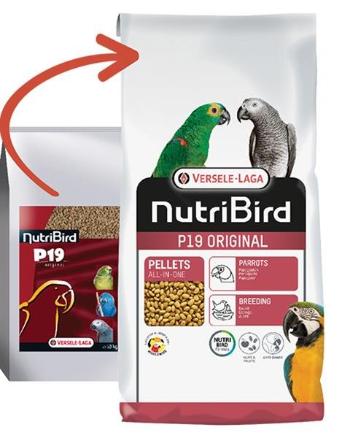 Versele Laga NutriBird P19 Original - pre veľkých papagájov 10kg