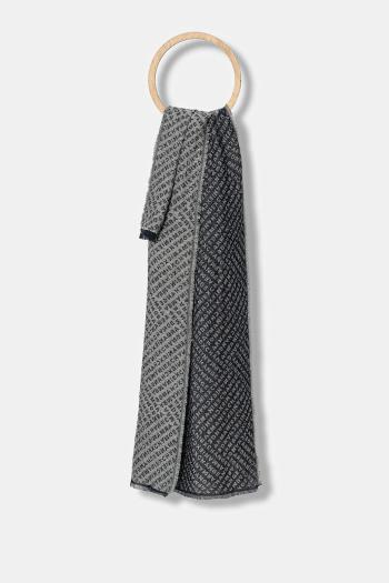 Šál Armani Exchange tmavomodrá farba, vzorovaný, XM001714 AF17470