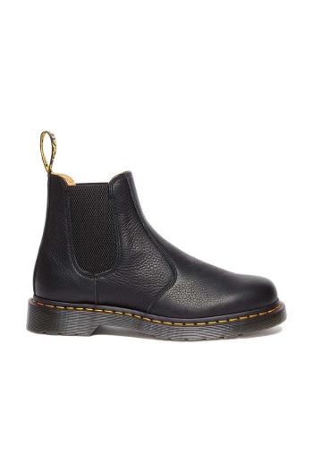 Kožené topánky chelsea Dr. Martens 2976 Ambassador čierna farba, na plochom podpätku, DM31989001