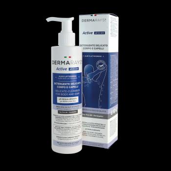 DERMARAYS ACTIVE ALL-IN-ONE jemný čistiaci prípravok na telo a vlasy 250 ml