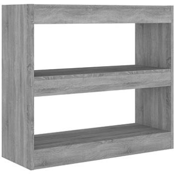 Shumee deliaca stena sivá sonoma 80 × 30 × 72 cm, 813615
