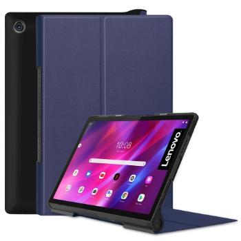 LEATHER Zaklápací obal Lenovo Yoga Tab 11 tmavomodrý